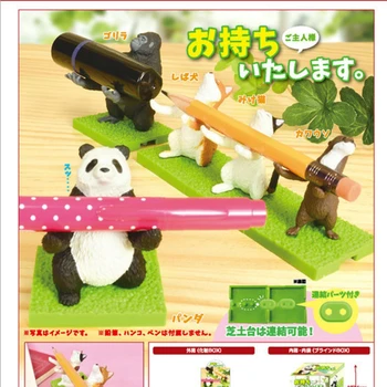  Original Autentic Japonia Striga Jucării Capsulă Pen Animale Panda Urangutan Câine Drăguț Kawaii Gashapon Anime Acțiune Figura Cadou