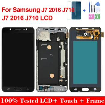  Original J7 J710 Lcd Pentru Samsung Galaxy J7 2016 SM-J710F J710M J710H J710FN Display Touch Screen Digitizer Înlocuirea Ansamblului
