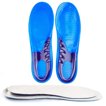  Ortezare Suport Arc Masaj Insertii de Pantofi Absorbție de Șoc din Silicon Gel Moale Sport Branț de Încălțăminte Tampoane Pentru Om Femeile tălpi