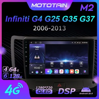 Ownice 6G+128G Android 10.0 Radio Auto Pentru Infiniti G4 G25 G35 G37 2006 - 2013 Player Multimedia Audio Video 4G LTE GPS Navi