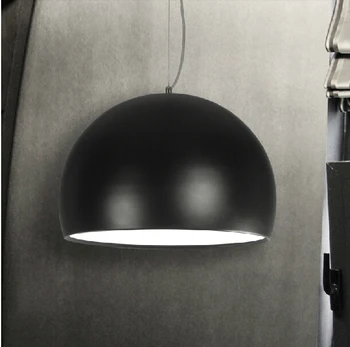  pandantiv lumina aluminiu semicerc lumini pandantiv jumătate de minge negru clasic sufragerie restaurante lampi moderne