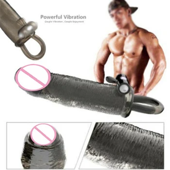  Penis Sleeve Reutilizabile Prezervativ Pentru Bărbați Timp De Întârziere Jucării Pentru Adulți De Sex Produs Penis Extender Penis Sleeve Vibrator