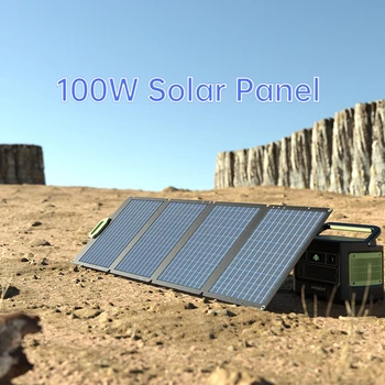  Pisen Panou Solar 100w Putere Stație de 18V Siliciu Monocristalin Pliabil Flexibil Soare Solarmodul Portabil Camping Încărcător