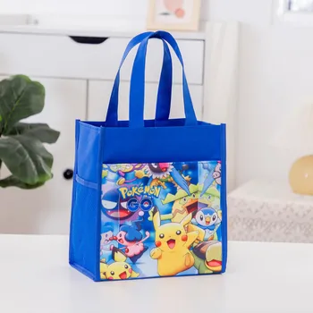  Pokemon Sac de masa de Prânz Anime Pikachu Impermeabil Copii Portabile Panza Cutie de Prânz Sac pentru Copil Animație Bolsa Del Almuerzo