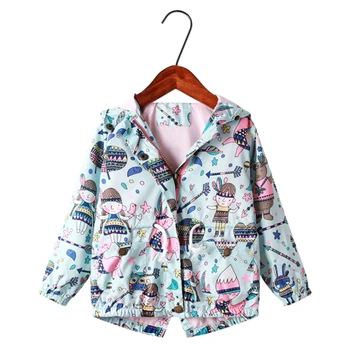  primavara jacheta de toamna pentru fete hoodies zip geaca fete copii haina fete canadiană haina copil graffiti fată copilul haina