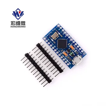  Pro Micro ATmega32U4 5V16MHz Suport pentru Arduino Nano-W/ 2 Rând Pin Header pentru Leonardo Mini Interfata USB MCU Consiliul de Dezvoltare