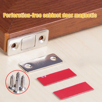  Punch-gratuit Magnetic Ușă mai Aproape de Ușa Dulapului Magneți Ultra Subțire pentru Bucatarie Dulap dulap Dulap DRSA889