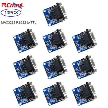  RCmall 10BUC MAX3232 RS232 la TTL Serial Port Converter Module Conector DB9 MAX232 pentru STC STM32 NXP