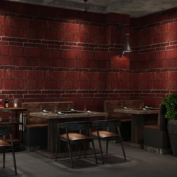 Retro 3D Red Brick Model de Tapet Caramida Antic Industriale-Restaurant în Stil Hotel Frizerie Tapet papel de parede