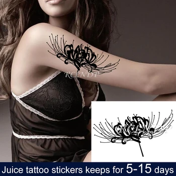  Rezistent la apa Temporar Suc de Cerneală Tatuaj Autocolant Echinocțiul de Flori de Plante de Personalitate Fructe Gel de Lungă Durată Fals Tatuaj pentru Barbati Femei