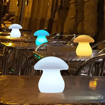  RGBW LED-uri Impermeabil Bar Lampă de Masă Ciuperci Forma Atmosferă de Lumină Cu Telecomandă Restaurant, Cafenea, Hotel KTV Masa de Bar de Noapte Lumina