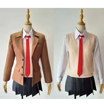  Sakurajima Mai Cosplay Costum Seishun Buta Yarou wa Fata Bunny Senpai nu Yume wo Minai Uniformă Școlară Set Complet