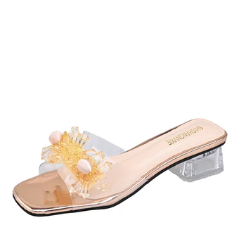  Sandale pentru Femei Stripteuză Pantofi cu Tocuri Înalte Chinelos Flip Flop Moda Papuci de Plaja pentru Femei Sandale Femei Designer Toc