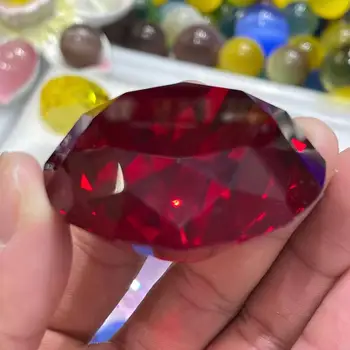  Sculptate manual glazura rosie mare diamant norocos vindecare