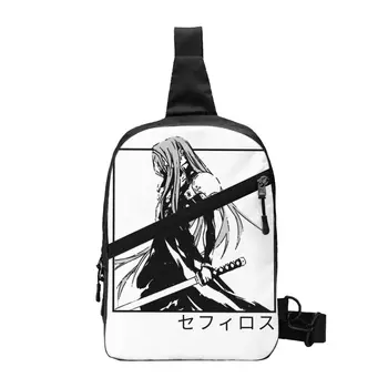  Sephiroth Ffvii Final Fantasy Nor Piept Geanta cool om lupta joc video de Imprimare Crossbody Genti de Telefon în aer liber Stil Sport Sling Bag
