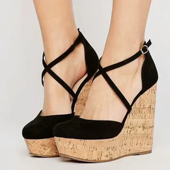  SHOFOO pantofi,Elegant și la modă pantofi pentru femei, piele de căprioară, de aproximativ 14,5 cm pene toc pantofi pentru femei, rotund toe pompe. DIMENSIUNE:34-45