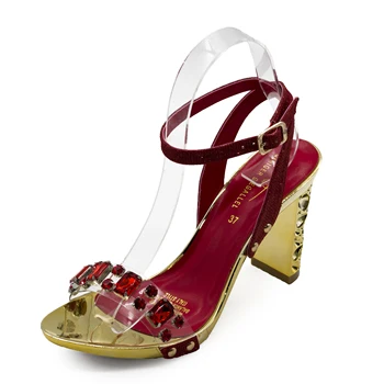  Solid Roșu Sandale De Moda 2022 Nou Designer De Pompe Tocuri Pantofi De Vara Pentru Femei Încălțăminte Plus Dimensiune 41 42 Nunta De Argint Sandale Doamna