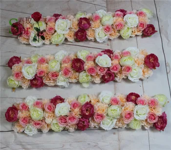  SPR ALB 10buc/lot mic de nunta drum duce flori de perete fundal etapa decorative en-gros de flori artificiale masa centrala