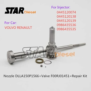  Steaua Diesel Injector Duza Sfaturi DLLA150P1566 0433171965 Supapa F00RJ01451 Kituri de Reparații Inel de Etanșare Pentru 0445120074 0445120138