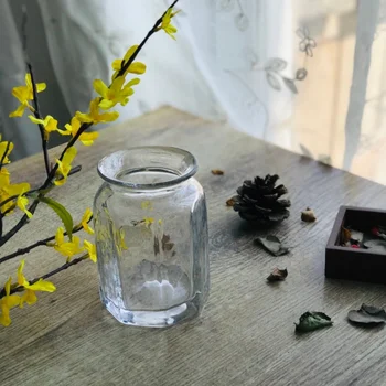  Sticlă transparentă Vaza Japoneză Oală de Apă Desktop Vaza Pentru Flori, Ornamente Decor Camera Vaze vasos decorativos