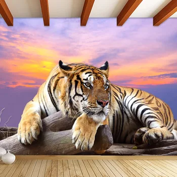  Stil Modern 3D Realiste de Animale Siberian Tiger Tapet Pentru Camera de zi Canapea, TV Fundal Personalizate pictura Murala de Perete de Hârtie Pentru Pereți