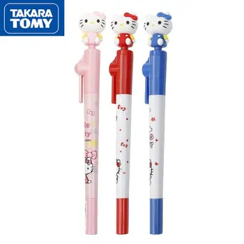  TAKARA TOMY Pix cu Gel Elevii de Școală Primară de Rotație Decompresie de Desene animate Drăguț Hello Kitty Semnătura Apă Pen Pen