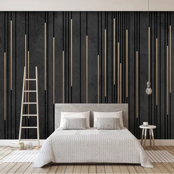  Tapet 3D Marmură Neagră Dungă Murale 3D Moderne Dormitor, Camera de zi cu Canapea, TV Fundal pictura Murala de Perete Tapet Decor Acasă