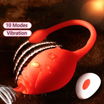  Telecomanda Wireless Vibratoare Ou Silicon G Spot Vibrator Limba Lins Sex Feminin Masturbari Jucarii Sexuale Pentru Femei Jocuri Pentru Adulți