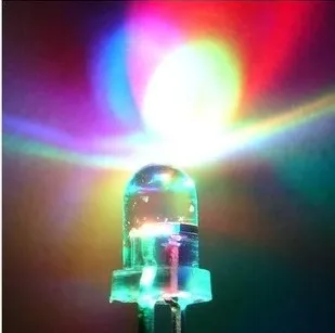  Transport gratuit 1000pcs/lot 5MM Culoare lent flash de lumină cu diode electroluminiscente 5mm Alb lampă cu Led-uri 5MM Culoare lumina led-uri
