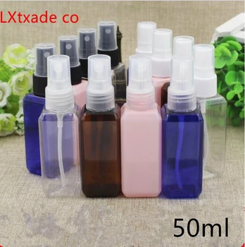  Transport gratuit 50g/ml Clar Lucency Goale de Plastic Quadrate de Parfum Spray Sticle Cosmetice Apă Gol Parfum Pachet de Containere