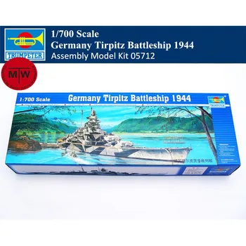  Trompetistul 05712 Scara 1/700 Germania Cuirasatul Tirpitz 1944 Militare Din Plastic Model De Kit De Asamblare