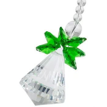  TUMBEELLUWA Verde de Cristal Clar Înger Păzitor Ornament Pandantiv Agățat,Decorațiuni de Crăciun,obiecte de artizanat