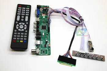  TV+HDMI+VGA+AV+USB+AUDIO TV LCD driver placa de 12.1