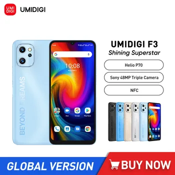  UMIDIGI F3 Android 11 telefon Mobil Helio P70 8GB RAM 128GB ROM Telefon Mobil 6.7 Inch 48MP AI Triplă Camera Smartphone 5150mAh NFC