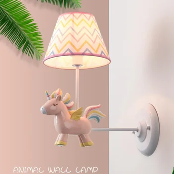  Unicorn lampă de Perete Princess Room Zbura Calul Noptiera lumină Copii Fete de Vis dormitorul Copilului Cadouri decor Iluminat