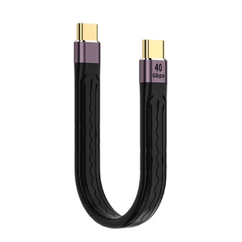  USB 4.0 Gen3 Cablu de Date PD 100W 5A Încărcare Rapidă USB-C de Tip C Cablu Thunderbolt 3 4K@60Hz Cablu USB Tipo C 40Gbps Cablu de Date