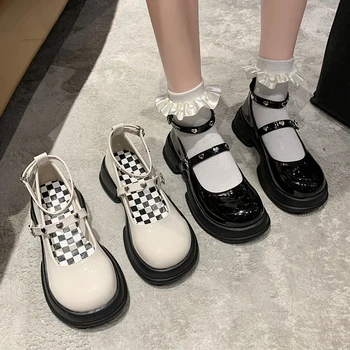  Vara Mary Jane Pantofi cu talpi Groase din Piele Pantofi Femei Retro Lolita Pantofi Japoneză Jk Uniformă Original Fata de Moda Stil de Colegiu