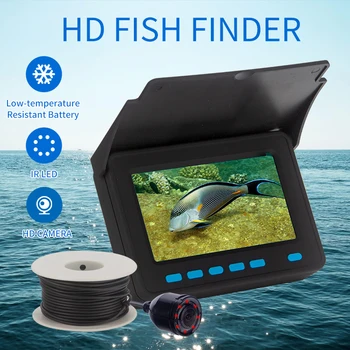  WF25C 1200TVL de Pește Subacvatice Finder Camera Video pentru Pescuit înregistrare video 4.3