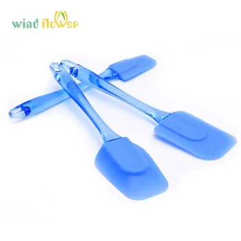  Wind Flower 3 Piese Albastru Transparent Non-Stick Silicon De Patiserie Instrumente Tort Fondant Spatula Bakeware Seturi