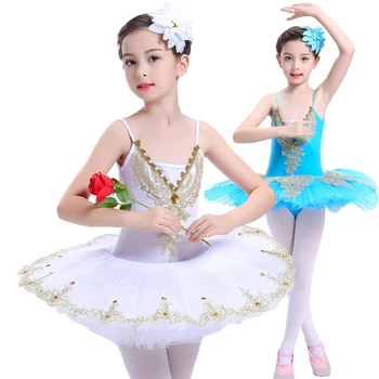  Ziua copilului performanța copiilor dans haine fete bretele dans balet mica lebada spectacol de dans haine tutu animale de companie