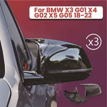  Înlocuirea Corn forma Negru 2 buc M style partea de capace de oglinzi Pentru BMW G01 X3 X4 G02 X5 G05 2018 2019 2020 2021 2022